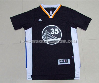 Maillot Manche Courte Golden State Warriors Duarant Noir